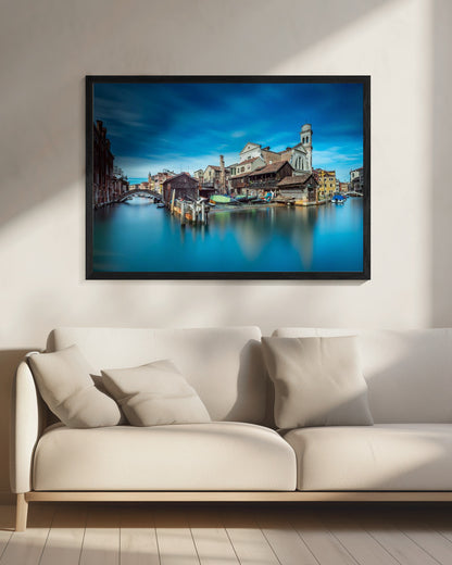 Gondola workshop in Venice - Poster / Art Print - interiör