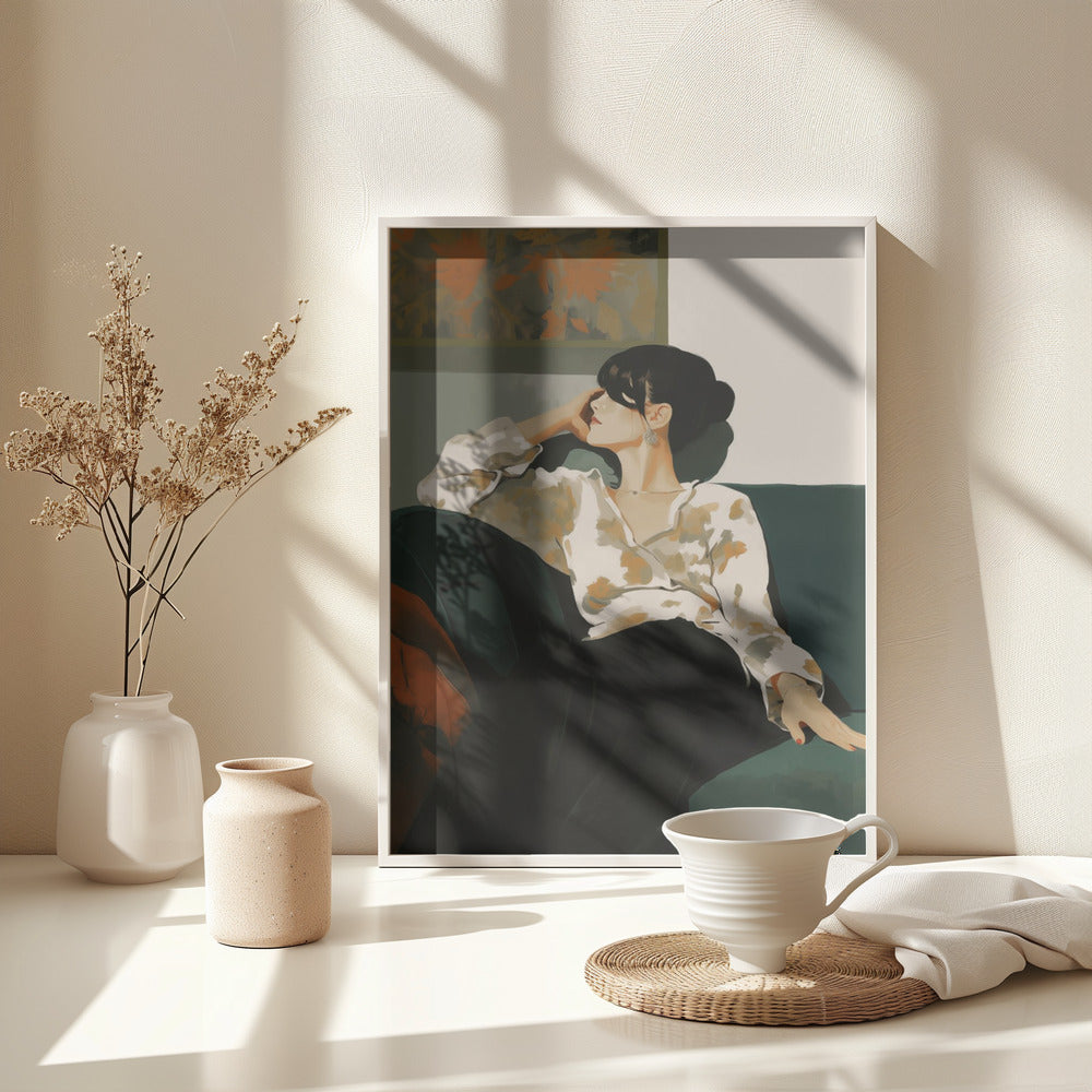 A Sunday In the Sofa - Poster / Art Print - interiör