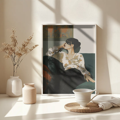 A Sunday In the Sofa - Poster / Art Print - interiör