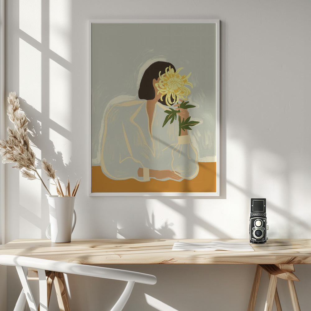 The crysanthemum - Poster / Art Print - interiör
