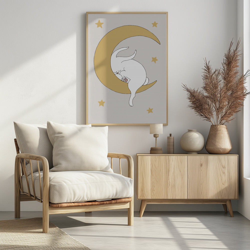 The Rabbit - Poster / Art Print - interiör