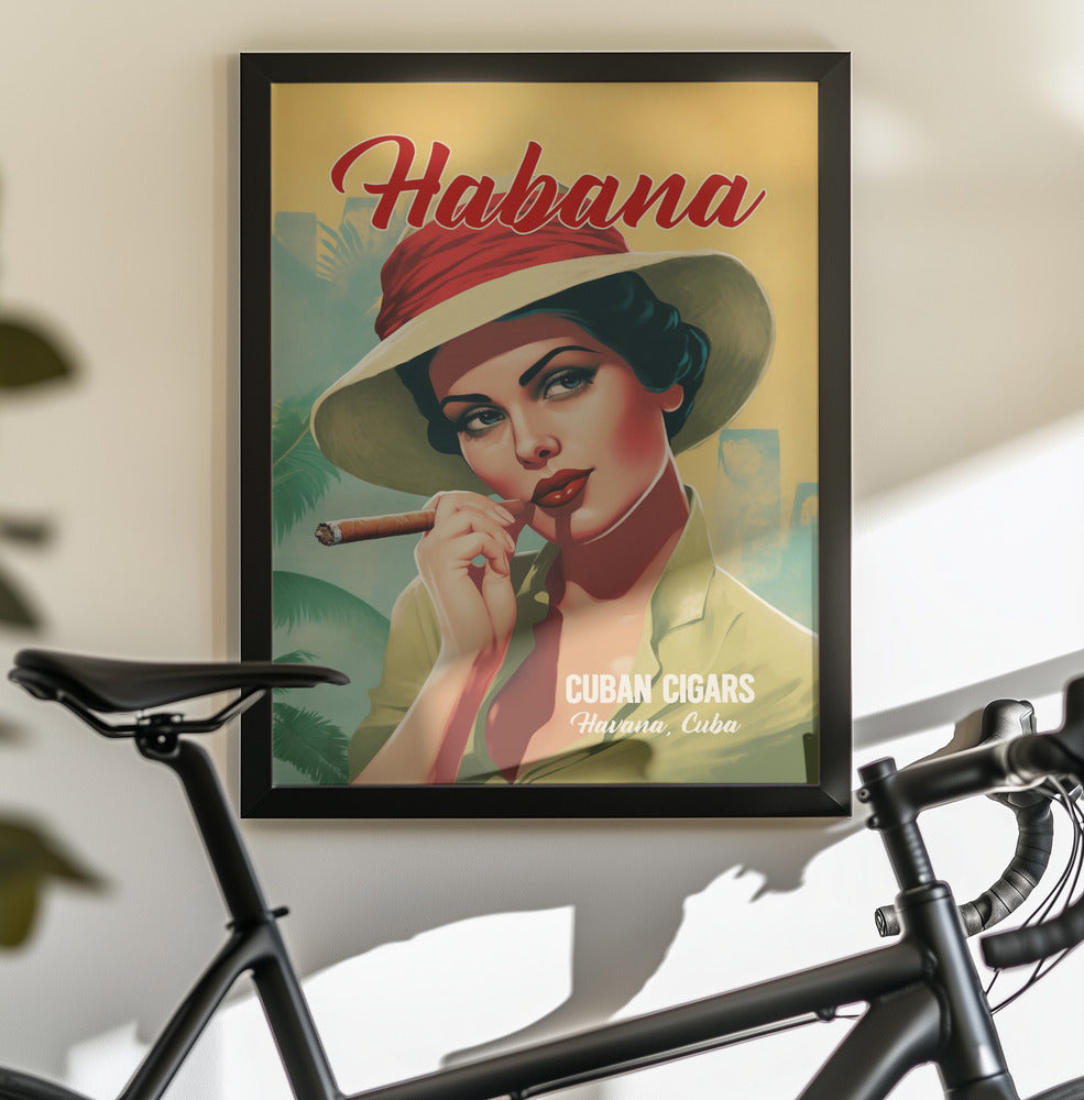 Habana - Cuban Cigars - Poster / Art Print - interiör