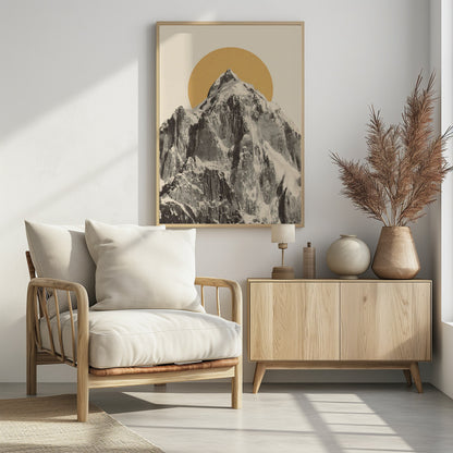 Mountainscape - Poster / Art Print - interiör