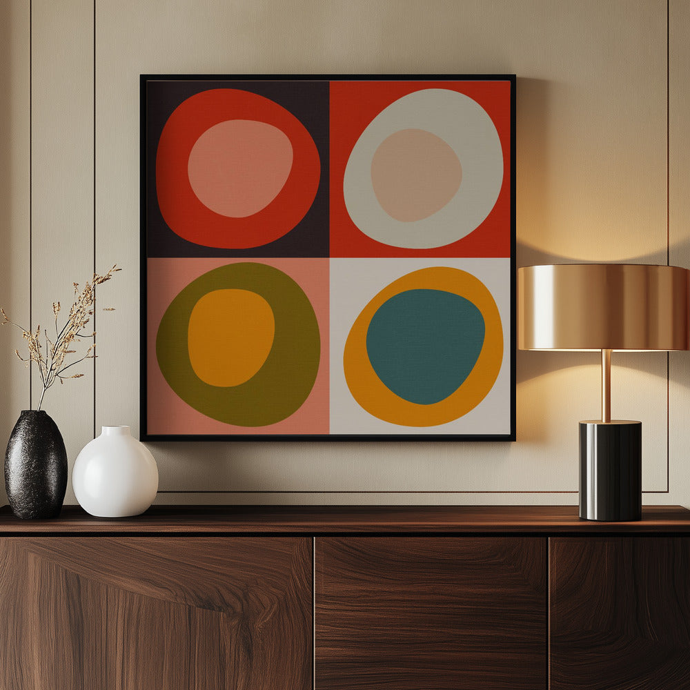 Bauhaus Modern Bold 2 - Poster / Art Print - interiör