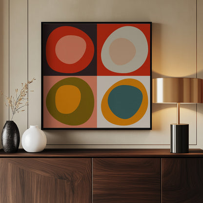 Bauhaus Modern Bold 2 - Poster / Art Print - interiör