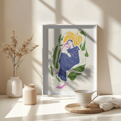 Jlr Quiet in the garden - Poster / Art Print - interiör