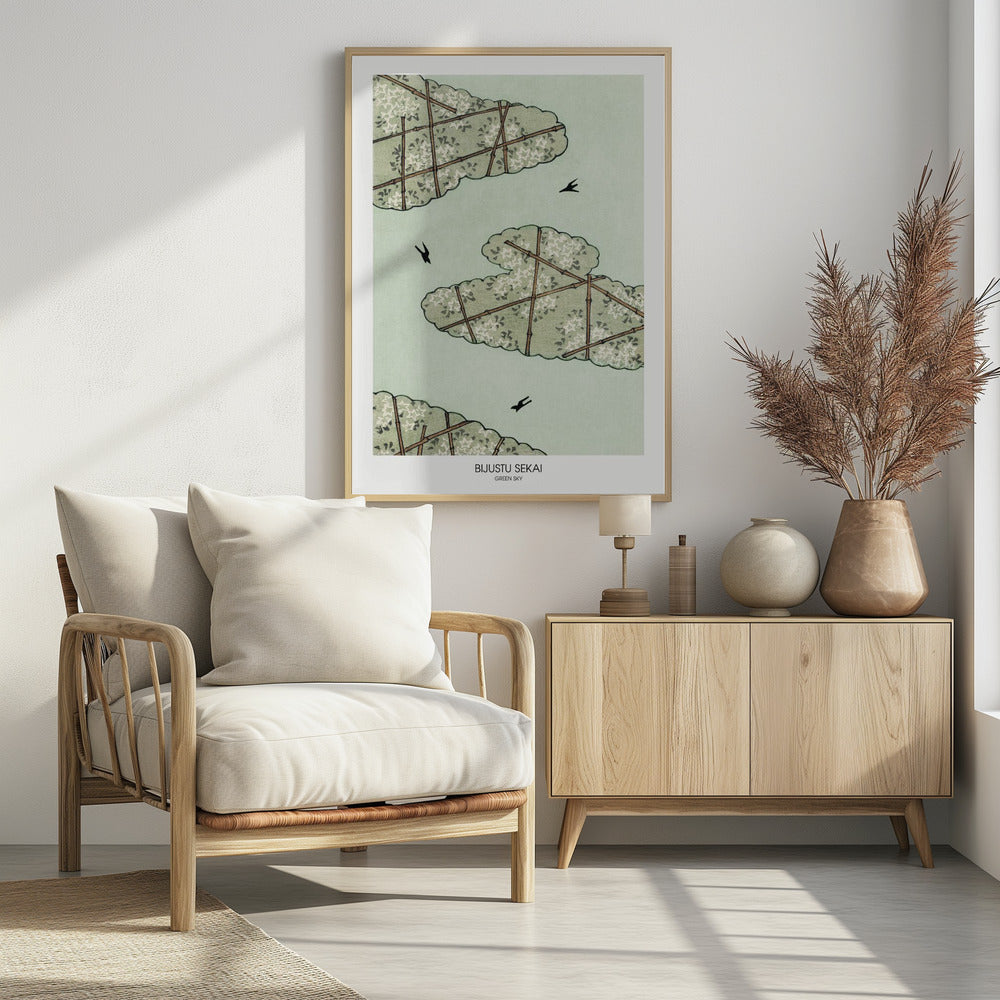 Green Sky - Poster / Art Print - interiör