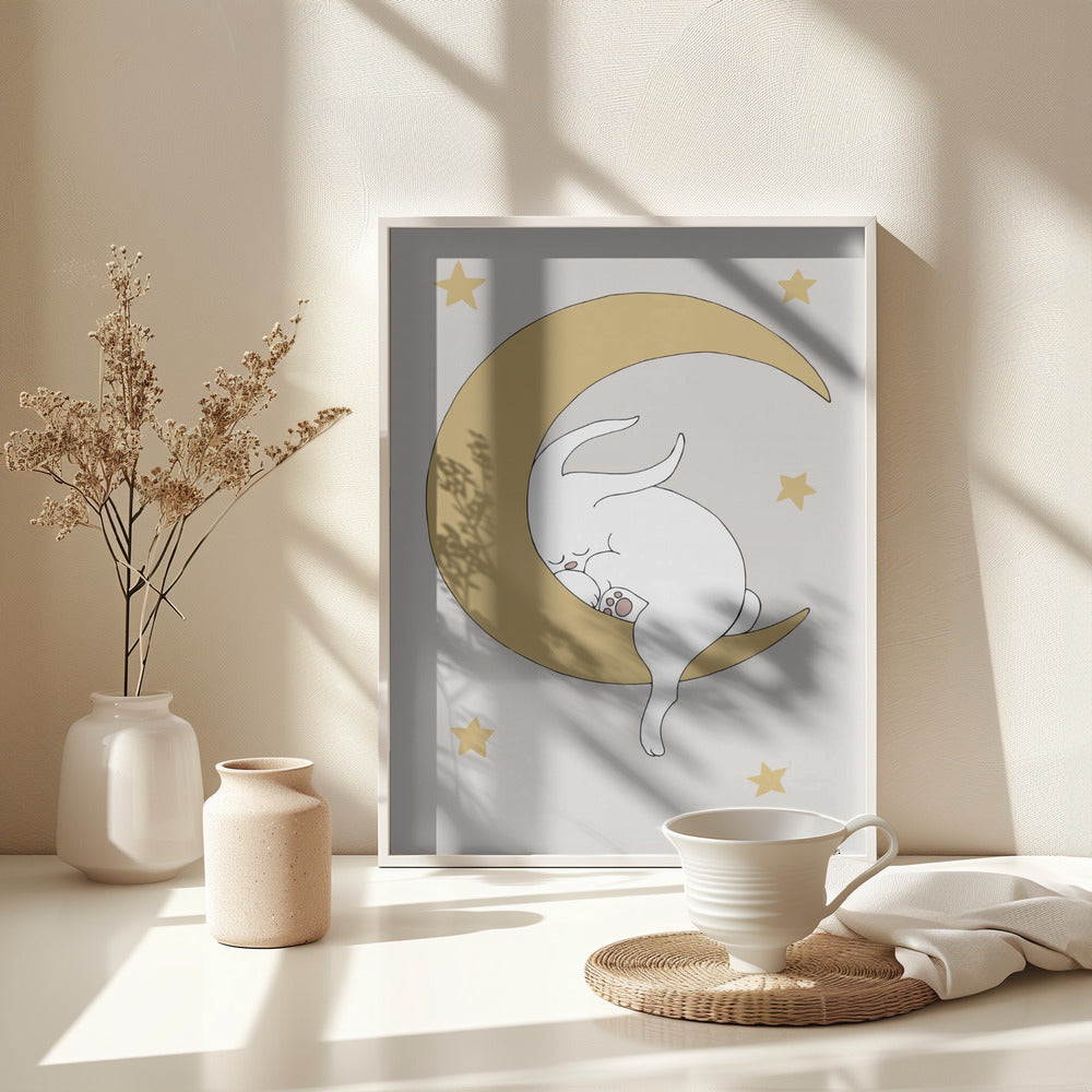 The Rabbit - Poster / Art Print - interiör