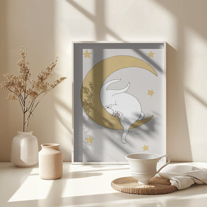 The Rabbit - Poster / Art Print - interiör
