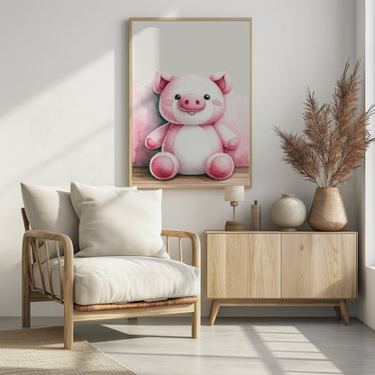 Piglet - Poster / Art Print - interiör