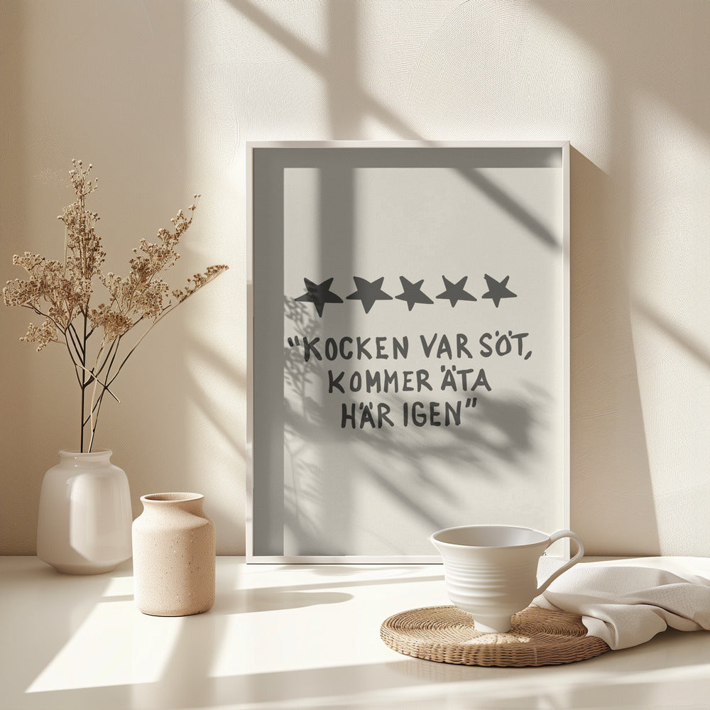 Kocken Var Söt - Poster / Art Print - interiör