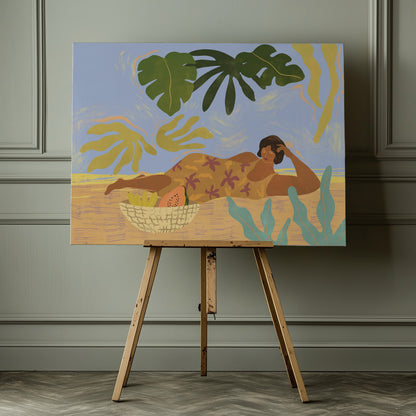Lazyday - Poster / Art Print - interiör