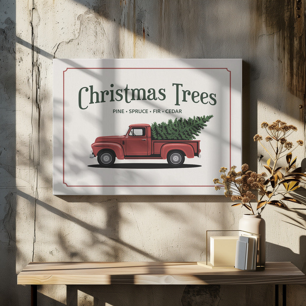Christmas Trees - Poster / Art Print - interiör