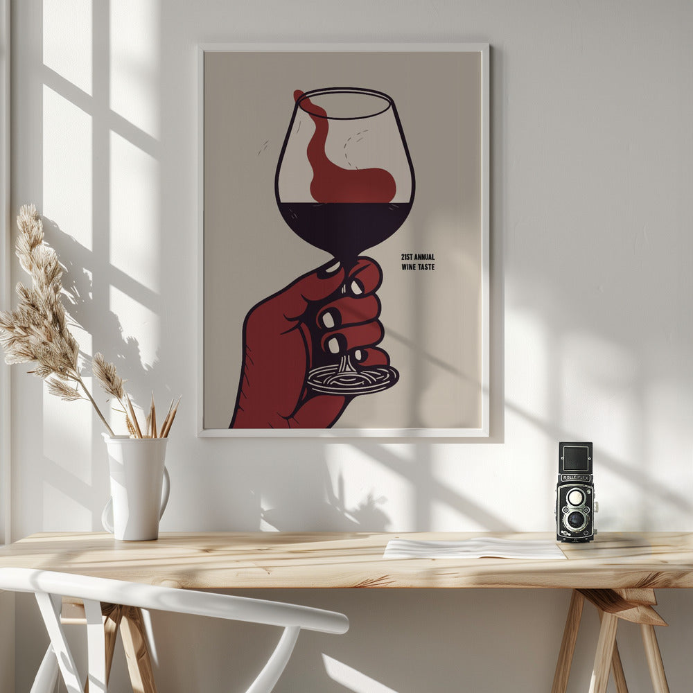 21st Annual Wine Taste - Poster / Art Print - interiör