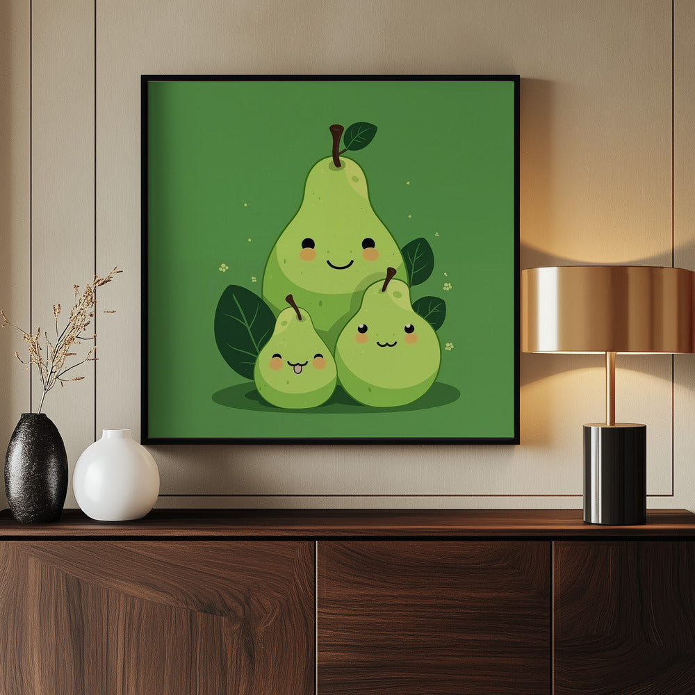 Pear Mom - Poster / Art Print - interiör