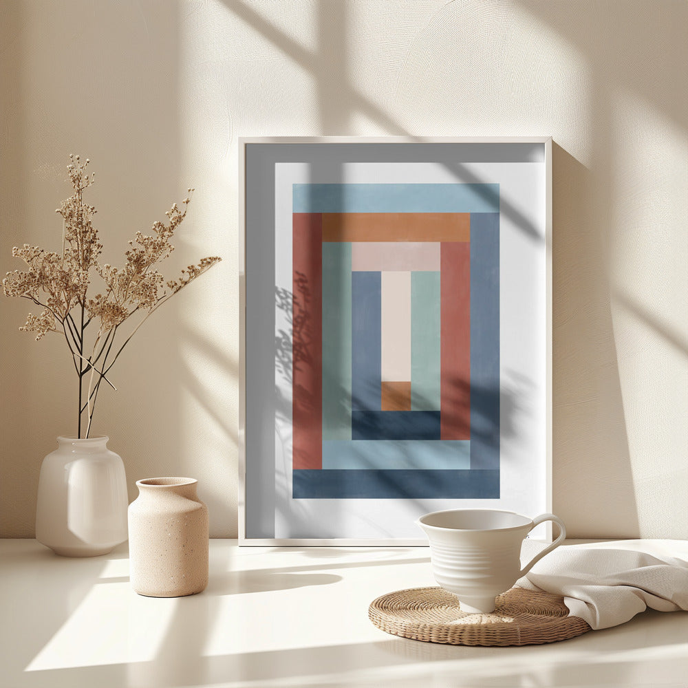 Blue rust 2 - Poster / Art Print - interiör