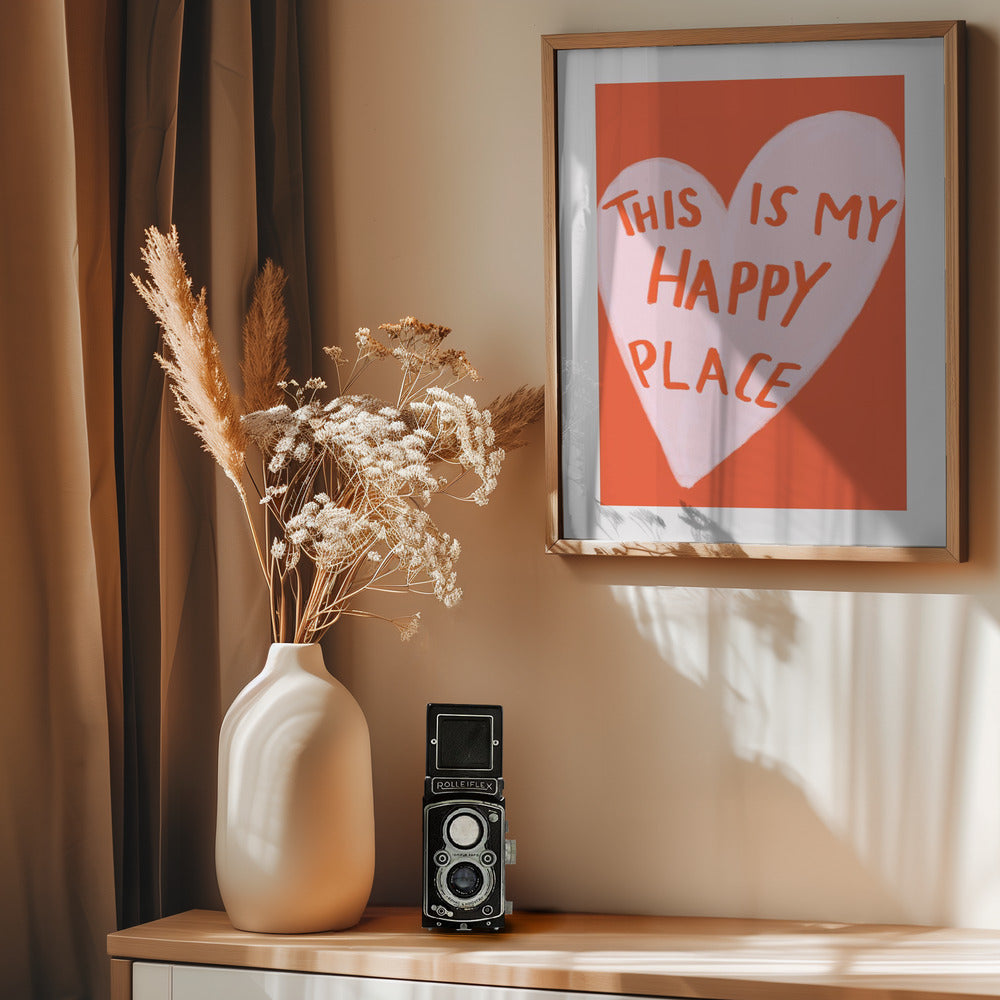 Happy Place - Poster / Art Print - interiör