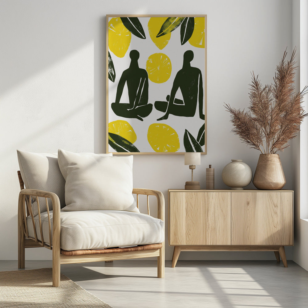 Lemon Day - Poster / Art Print - interiör