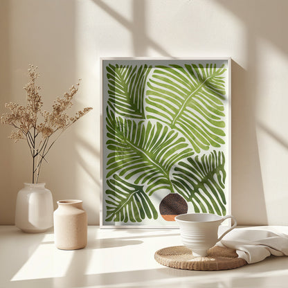 Summer Fern - Poster / Art Print - interiör