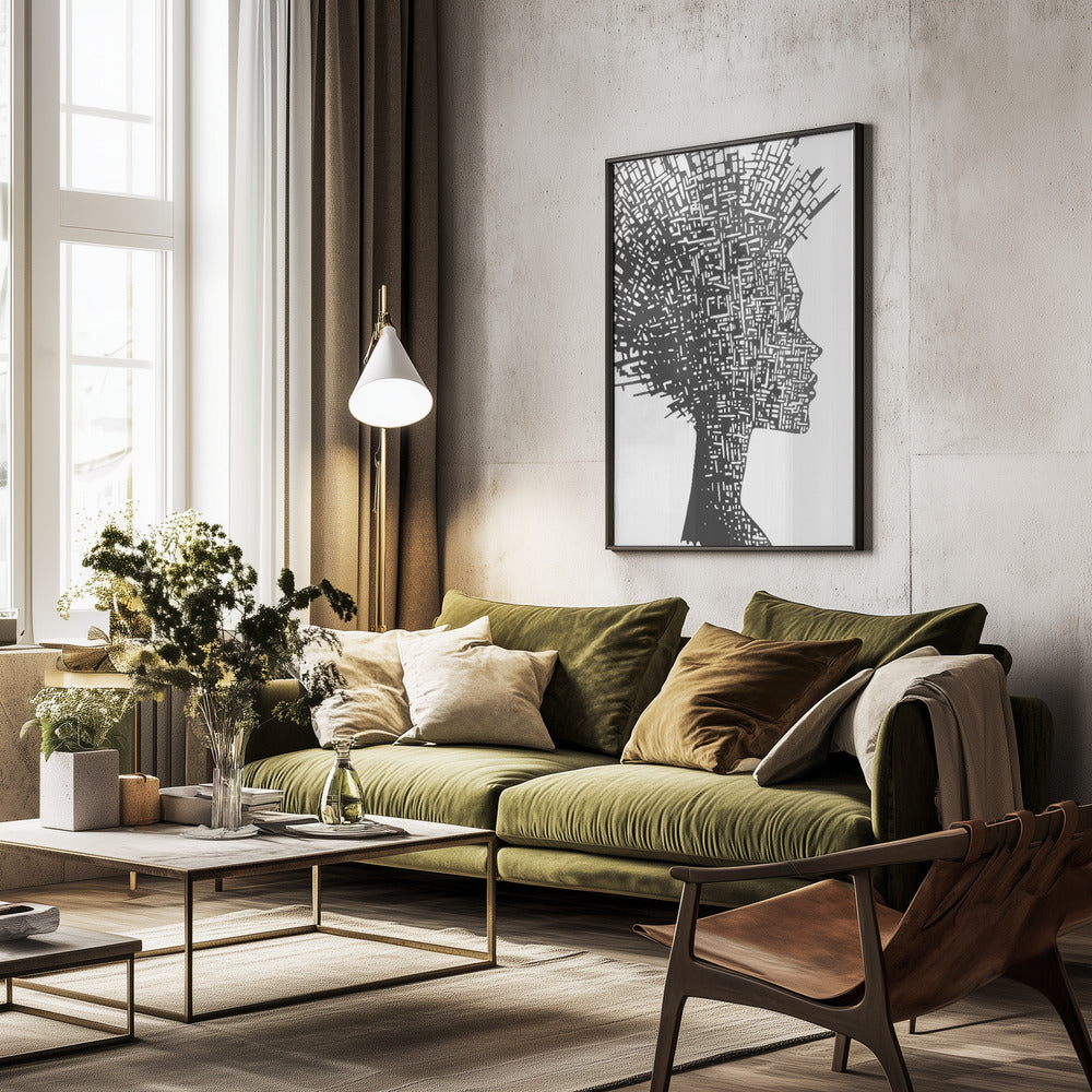 Face In Profile - Poster / Art Print - interiör