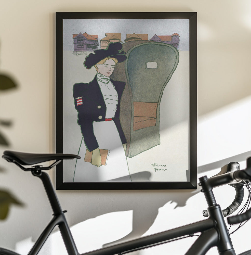 Woman Holding Book (ca. 1890–1907) - Poster / Art Print - interiör
