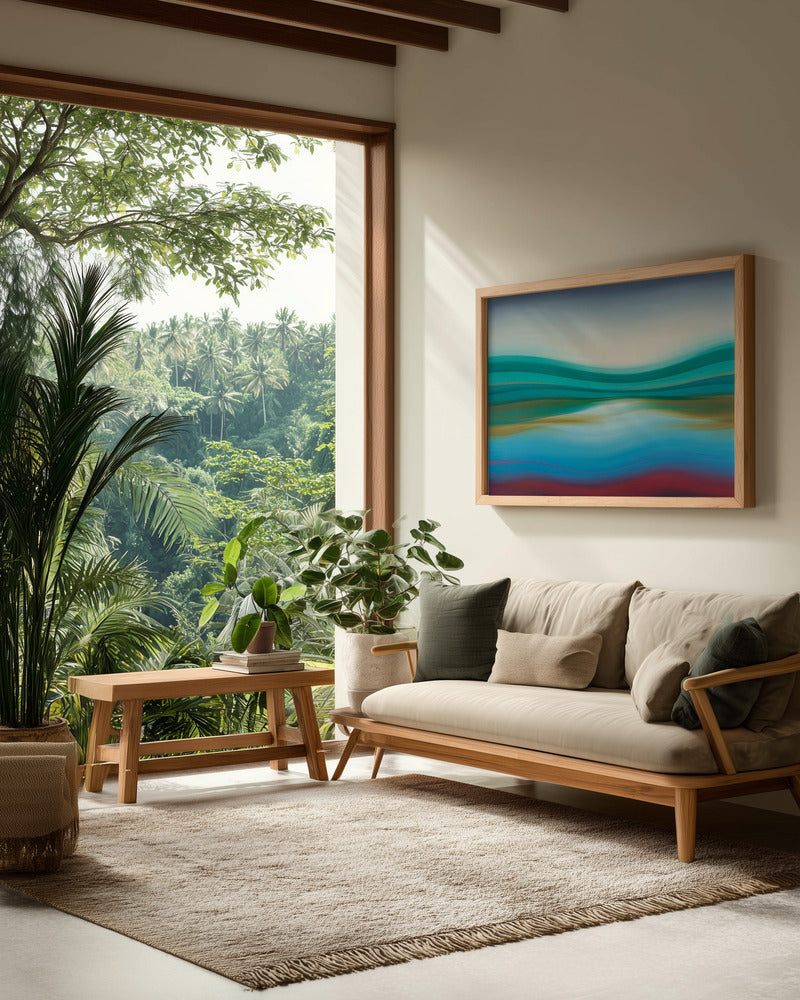Serene Waves - Poster / Art Print - interiör