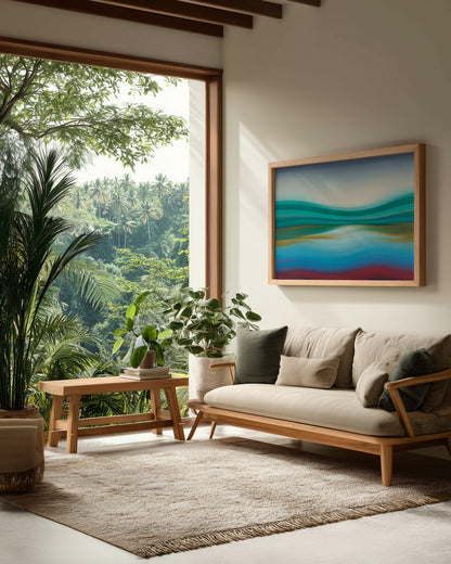 Serene Waves - Poster / Art Print - interiör