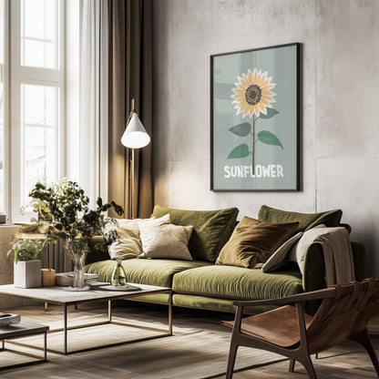 Sunflower - Poster / Art Print - interiör