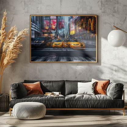 a taxi for christmas - Poster / Art Print - interiör