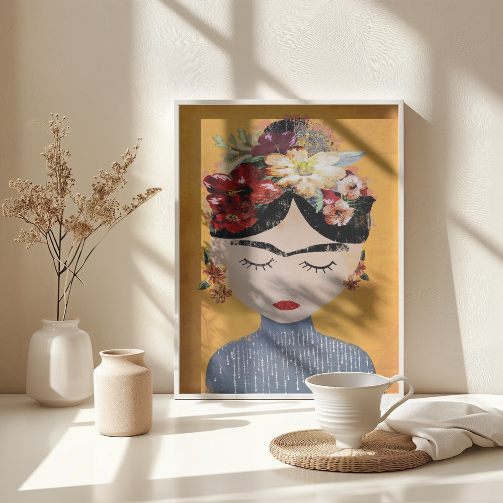 Frida (Yellow Version) - Poster / Art Print - interiör
