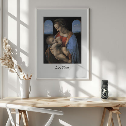 Madonna Litta (mid 1490s) - Poster / Art Print - interiör