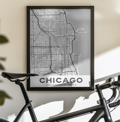 Chicago White - Poster / Art Print - interiör