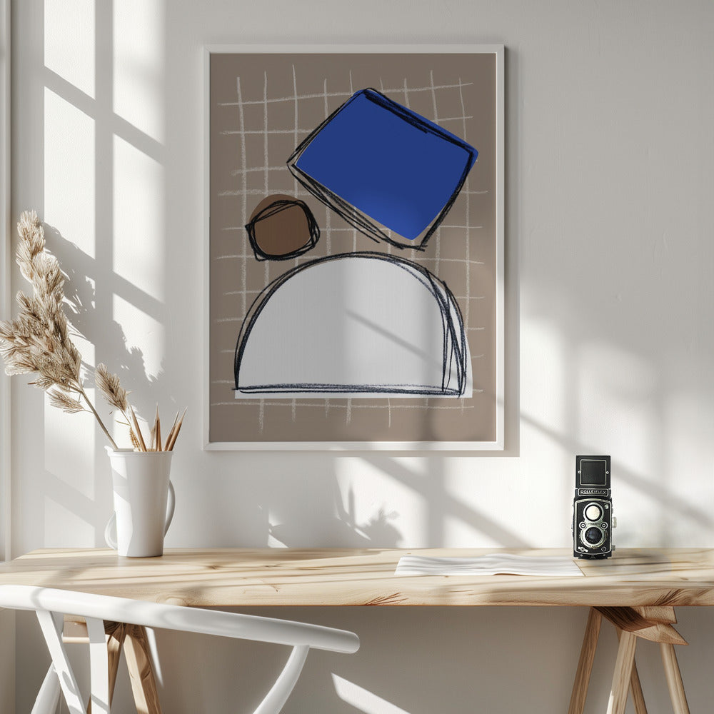 Shape Play 1 - Poster / Art Print - interiör