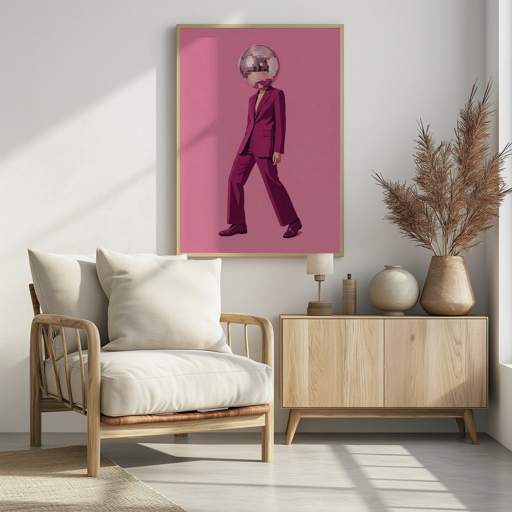 The Disco Man - Poster / Art Print - interiör