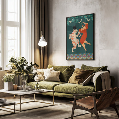 A Date With a Wild Cat - Poster / Art Print - interiör