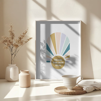 Chase the Sun Hun - Poster / Art Print - interiör