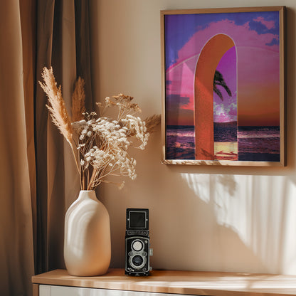 Portal Vaporwave - Poster / Art Print - interiör