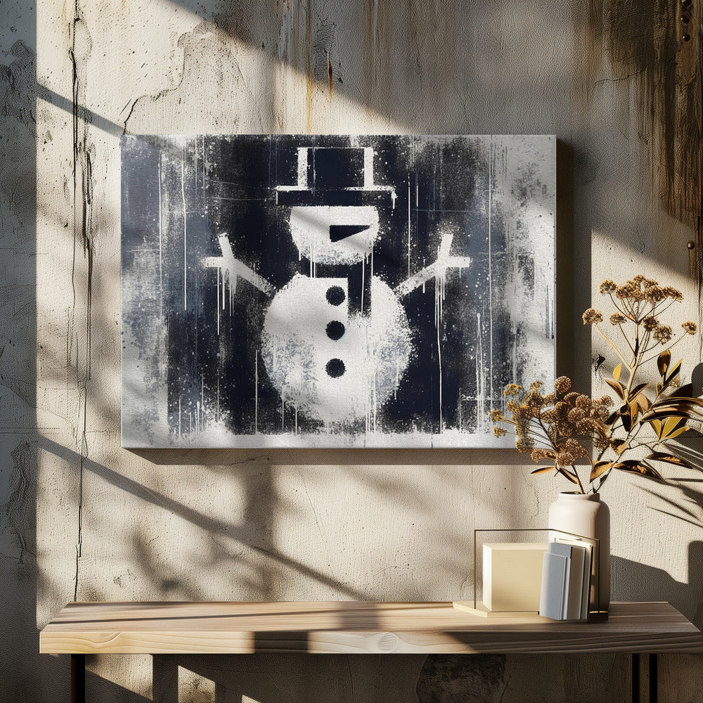 Snowman - Poster / Art Print - interiör