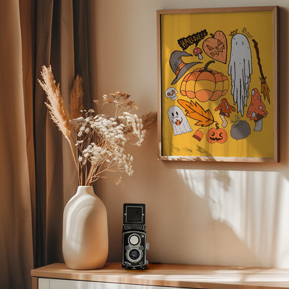 Halloween vibes 2 - Poster / Art Print - interiör