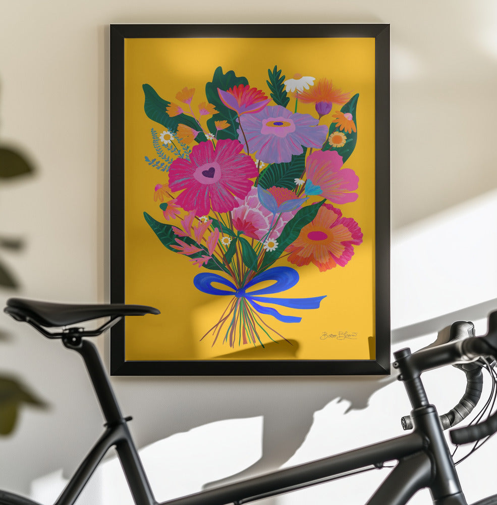 Eclectic Flowers - Poster / Art Print - interiör