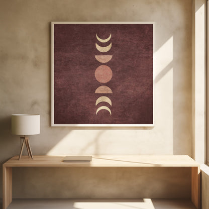 Lunar Phases Alignment - Poster / Art Print - interiör