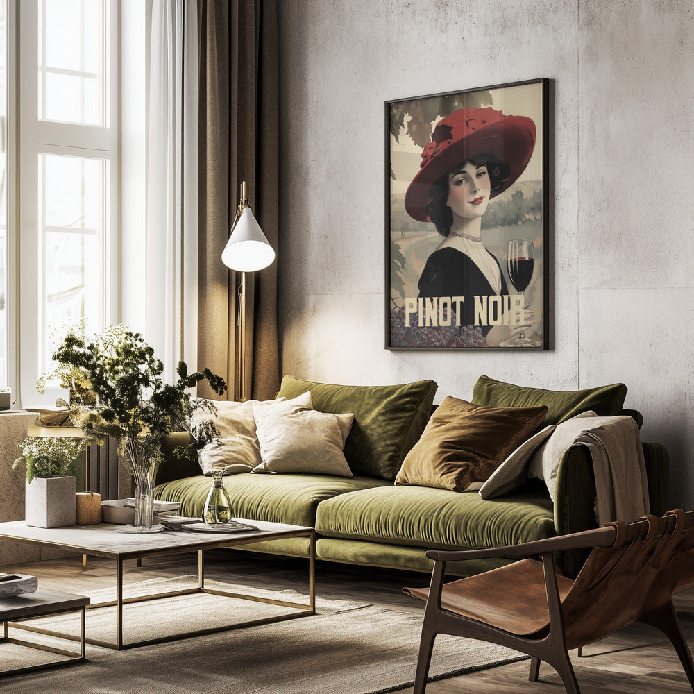 Pinot Noir - Poster / Art Print - interiör