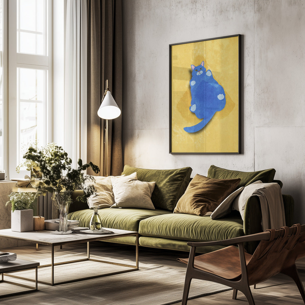 Fat Cat - Poster / Art Print - interiör