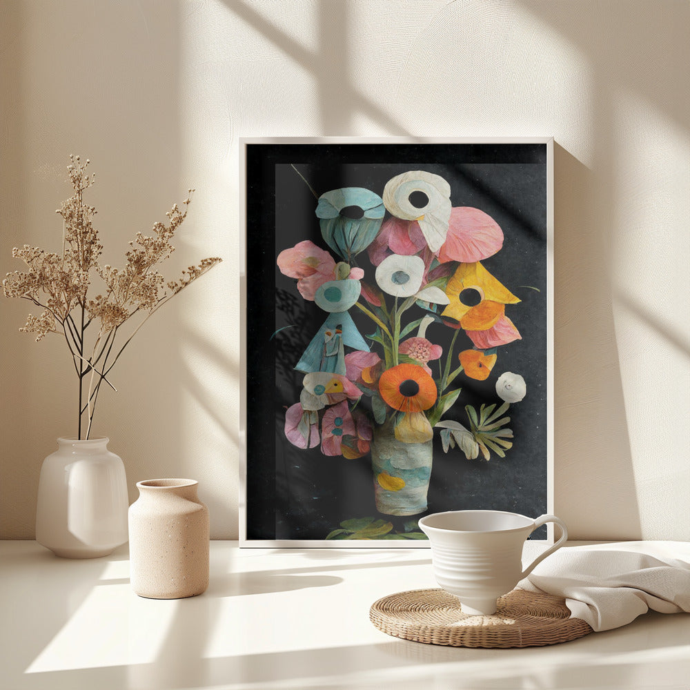 Les Fleurs - Poster / Art Print - interiör