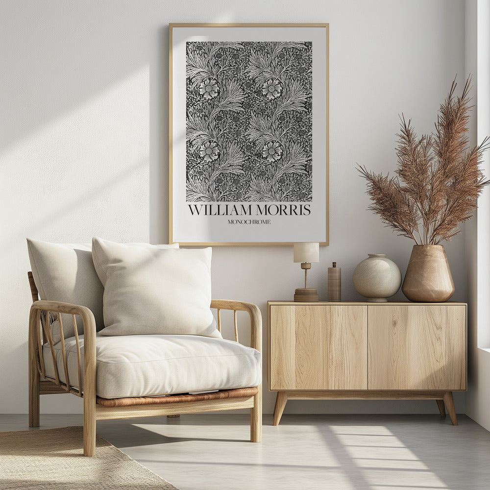 Marigold Monochrome - Poster / Art Print - interiör