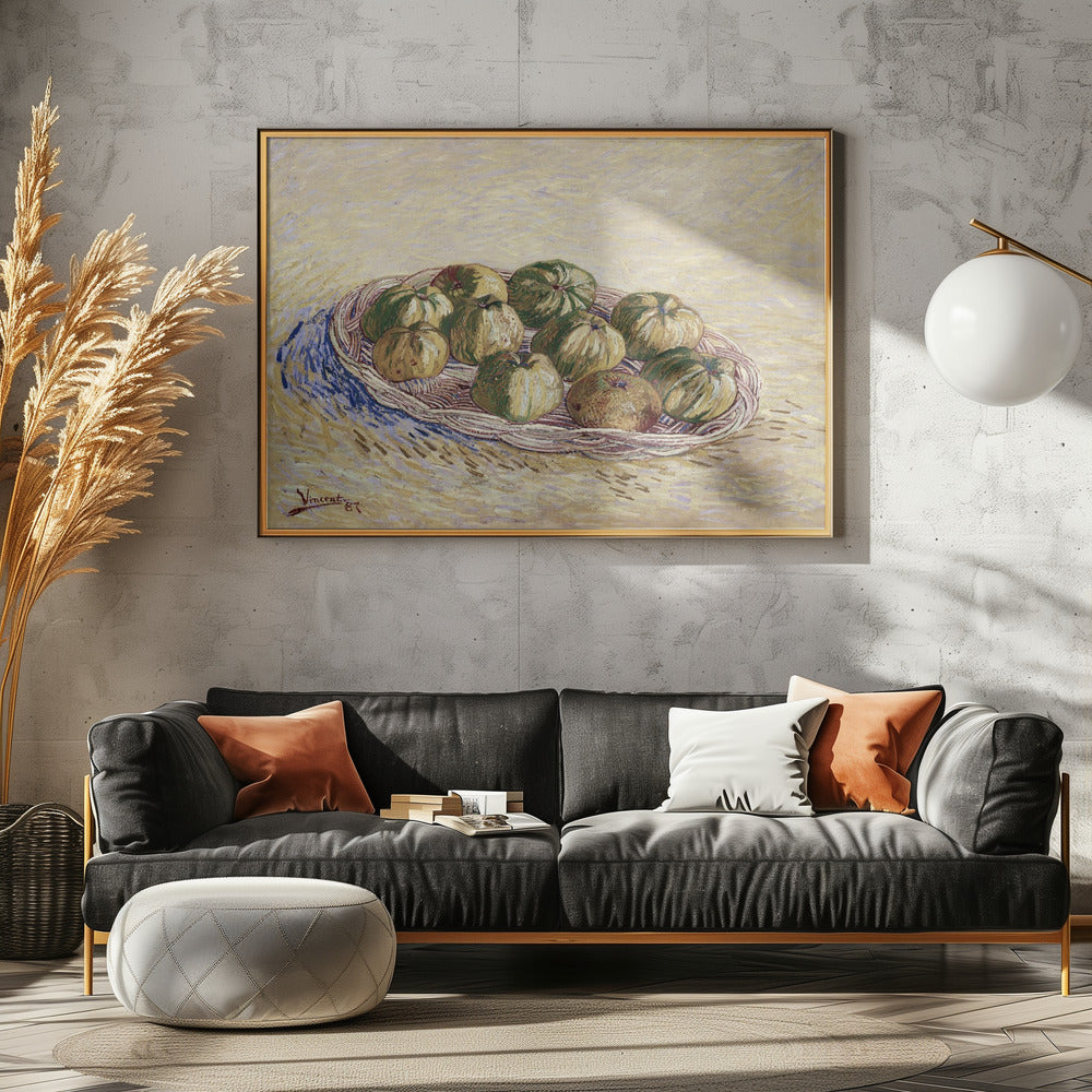 Still Life, Basket of Apples (1887) - Poster / Art Print - interiör