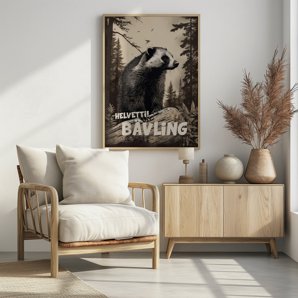 Helvetti Bävling - Poster / Art Print - interiör