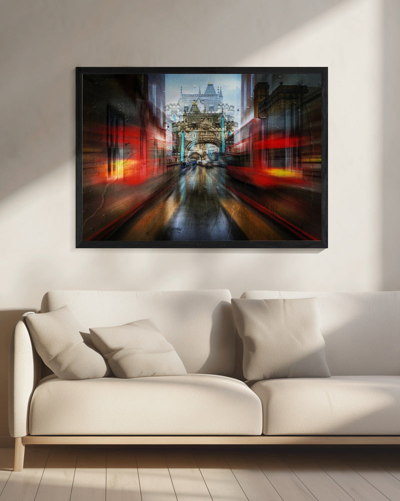 The red bus - Poster / Art Print - interiör