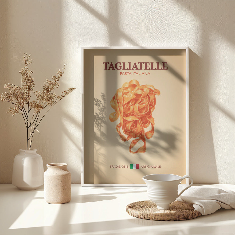 Tagliatelle Pasta Italiana - Poster / Art Print - interiör
