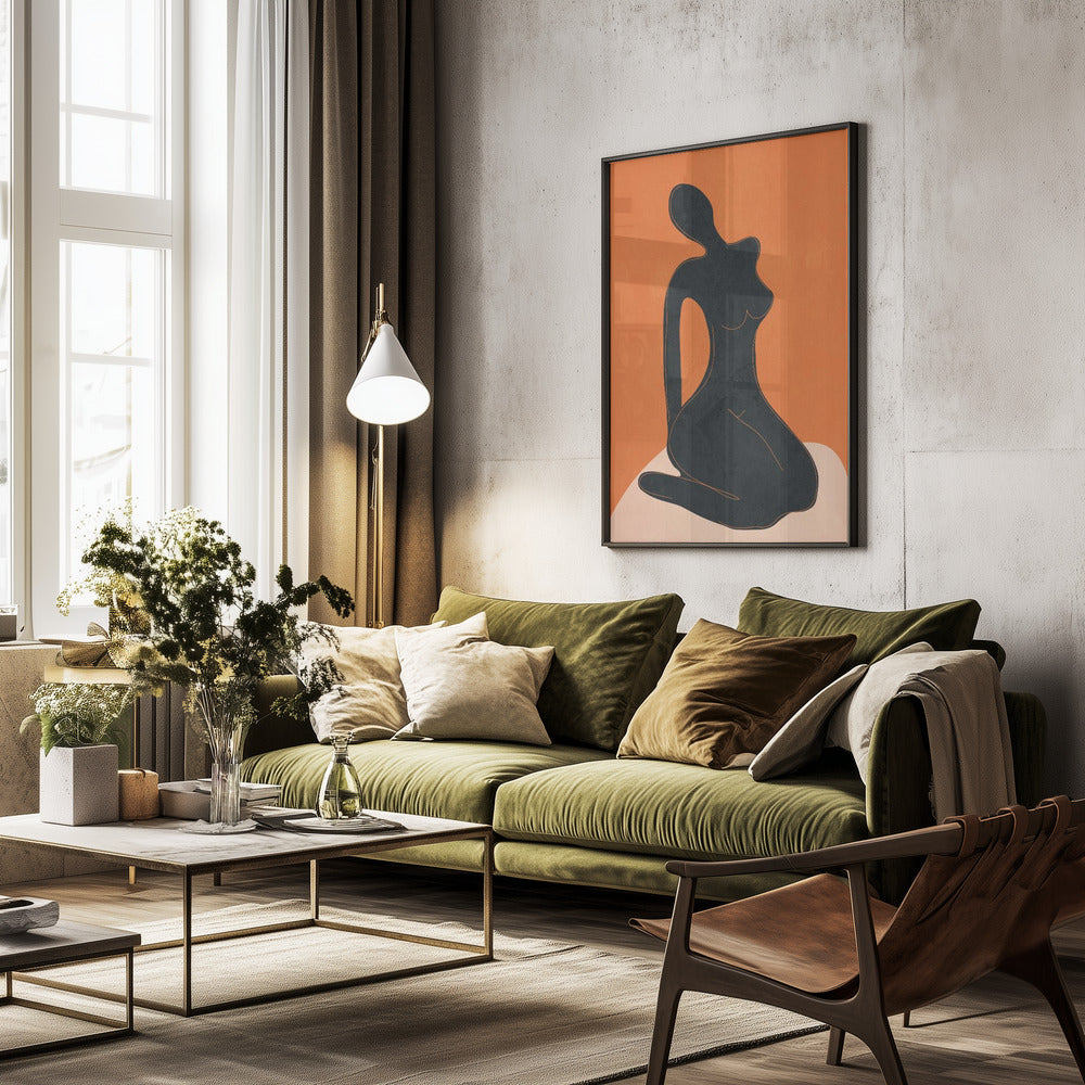 Abstract Nude II - Poster / Art Print - interiör